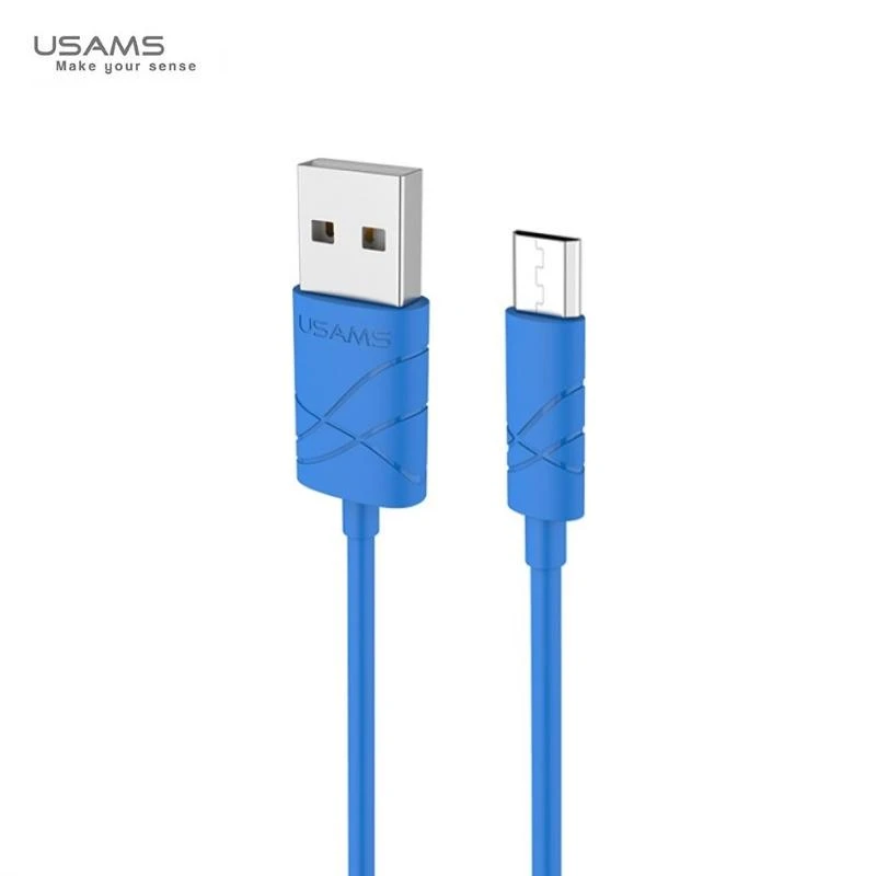 Usams U-GEE Universal micro USB 1m Mėlyna