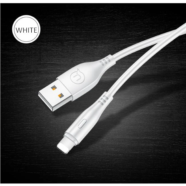 USAMS U18 „Lightning“ 2A greito įkrovimo kabelis 1m baltas SJ266USB02 (US-SJ266)