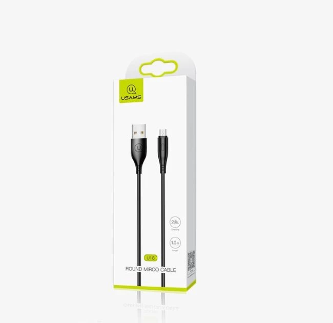 USAMS U18 microUSB 2A Fast Charge Kabelis 1m juodos spalvos SJ268USB01 (US-SJ268)Zapytaj ChatGPT