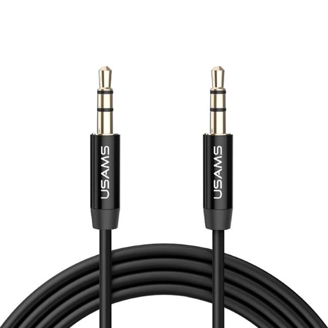 USAMS 3,5 mm AUX laidas su metaliniais antgaliais