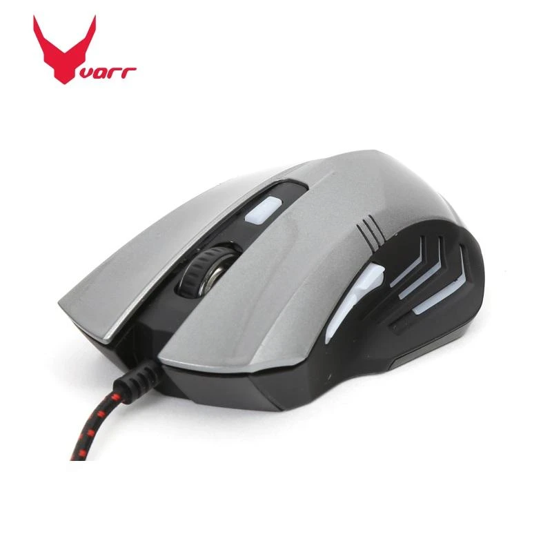 Omega Pelė VARR Gaming OM-270 su laidu, pilkos spalvos