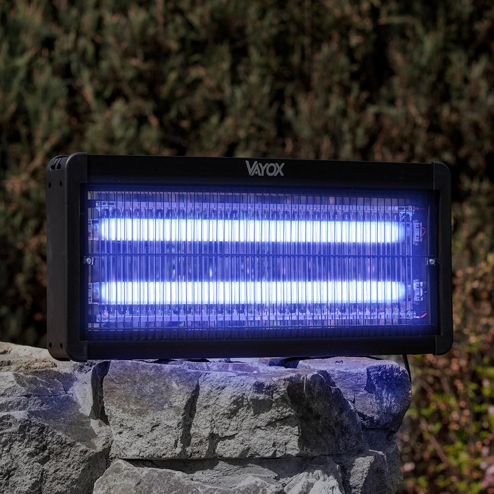 Vayox IKV-30W vabzdžių žudymo lempa UVA 30W 4500V diapazonas 120m2 (maks. 250m2) (52x24x6cm) Juoda