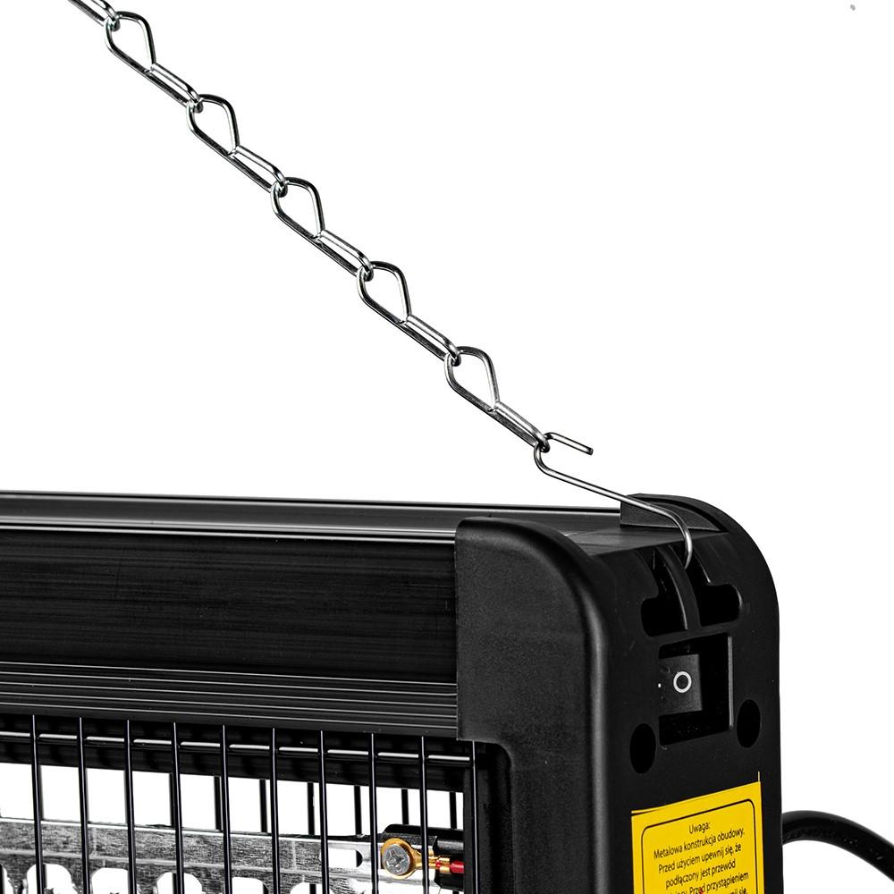 Vayox IKV-30W vabzdžių žudymo lempa UVA 30W 4500V diapazonas 120m2 (maks. 250m2) (52x24x6cm) Juoda