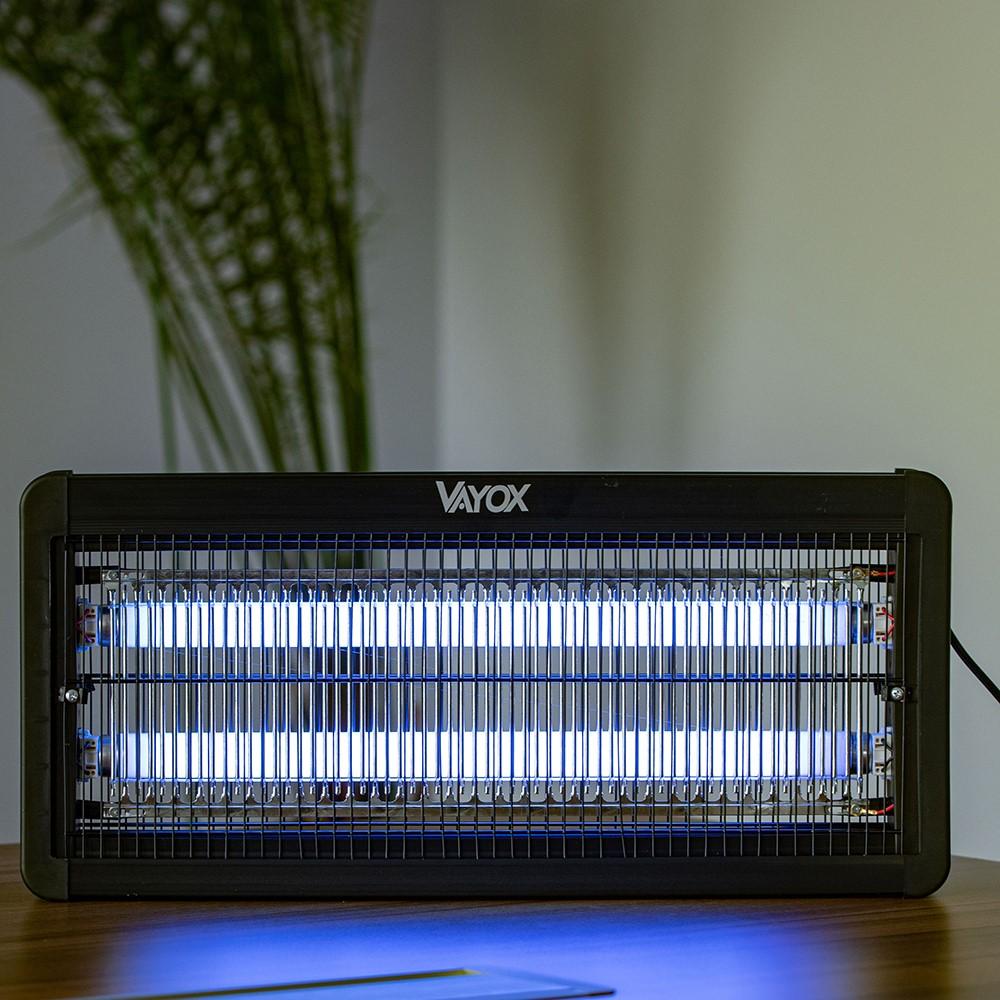 Vayox IKV-30W vabzdžių žudymo lempa UVA 30W 4500V diapazonas 120m2 (maks. 250m2) (52x24x6cm) Juoda