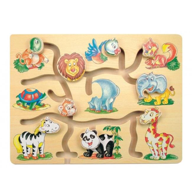 Woodyland Medinė judančių galvų dėlionė Woody 90313