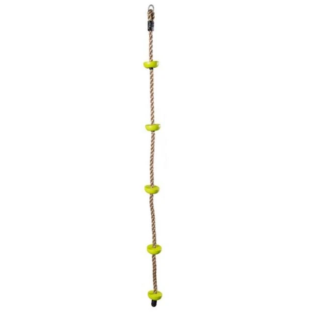 Woody 91859 Laipiojimo virvė su plastikiniais tvirtinimais kojoms (200 cm) vaikams nuo 3 metų (maks. 80 kg)