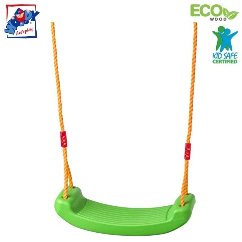 Woody 91951 sūpynės su plastikine kėdute vaikams nuo 3 metų (maks. 80 kg)
