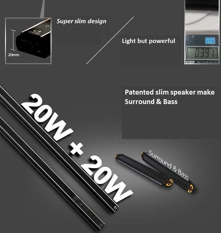 STA550TBR Bluetooth Exelway garso kolonėlių komplektas (2vnt)