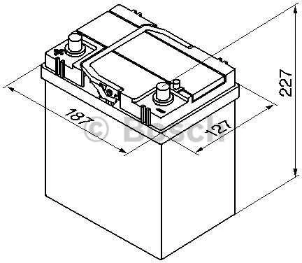 Akumuliatorius Bosch 40Ah 330A (S4019) + -