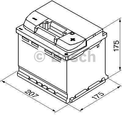 Akumuliatorius Bosch 52Ah 520A (S5001)
