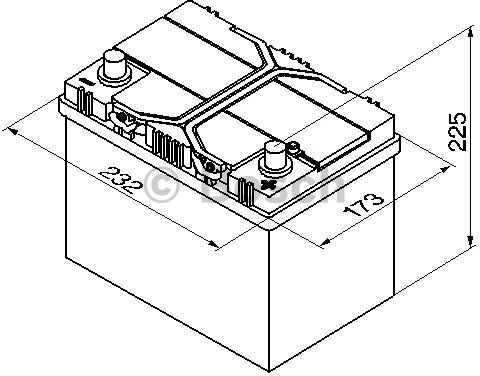Akumuliatorius Bosch 60Ah 540A (S4024)