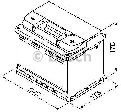 Akumuliatorius Bosch 61Ah 600A (S5004)