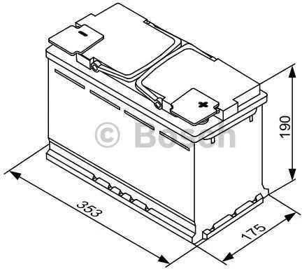 Akumuliatorius Bosch 77Ah 780A (S5008)