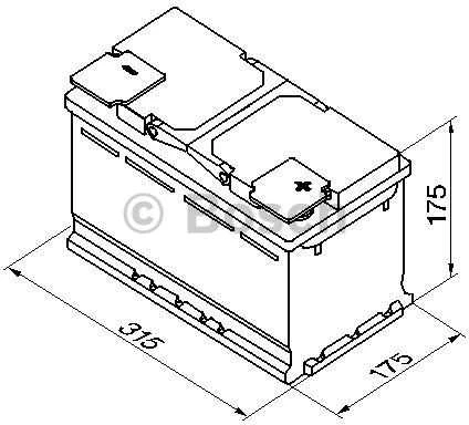 Akumuliatorius Bosch 85Ah 800A (S5010)