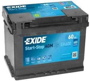 Exide Akumuliatorius 62 Ah 680 A EN 12V AGM