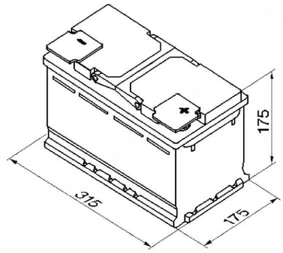 Akumuliatorius VARTA 80 Ah 740 A (F17)