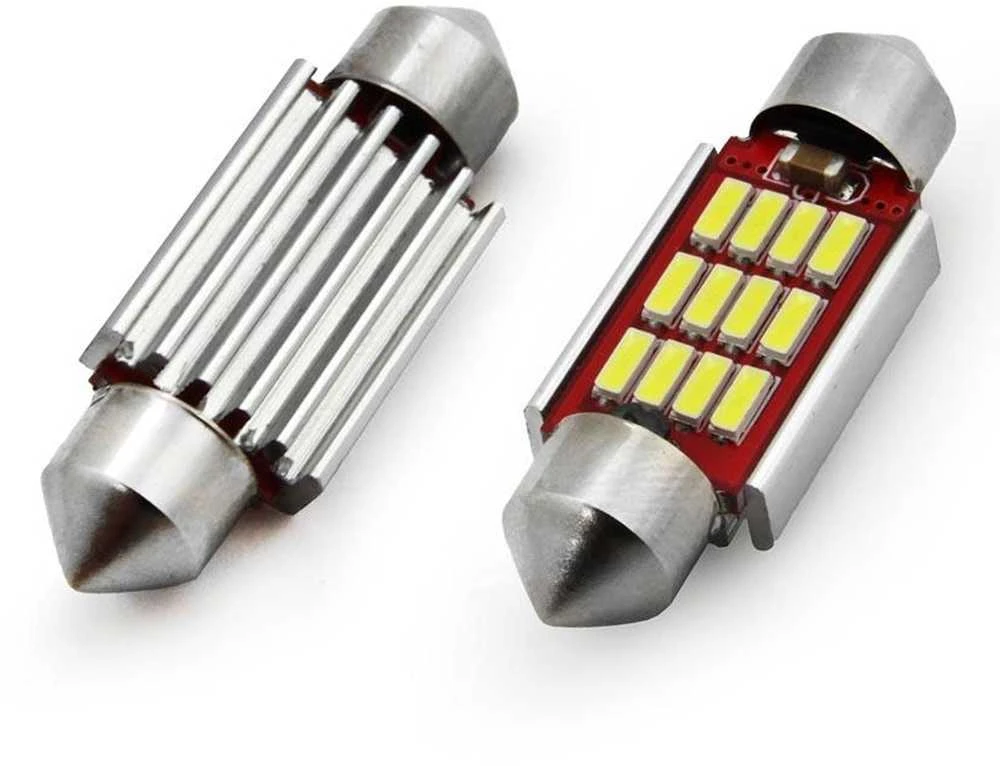 Amio LED lemputės C5W C10W 36mm 12V-24V