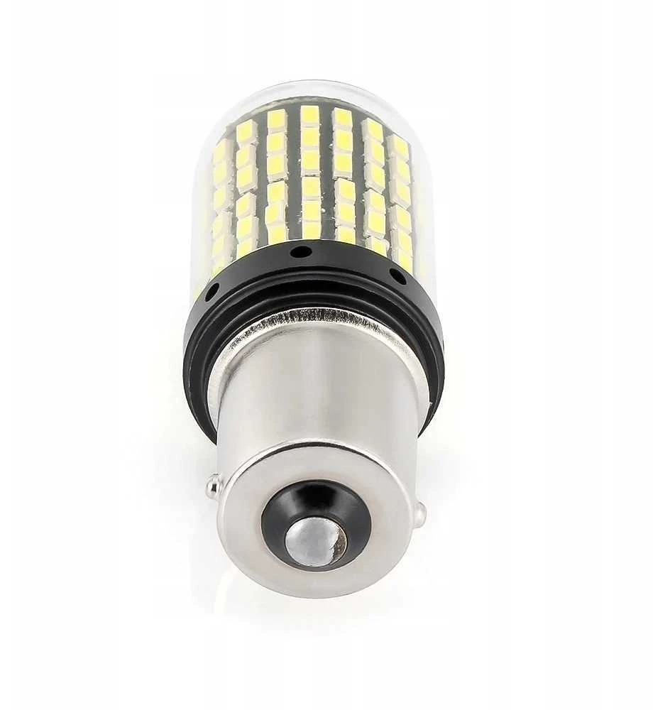 Amio Led lemputės P21W 144LED SMD 4014 BA15S CANBUS 1156 | Atbulinės eigos 2vnt.