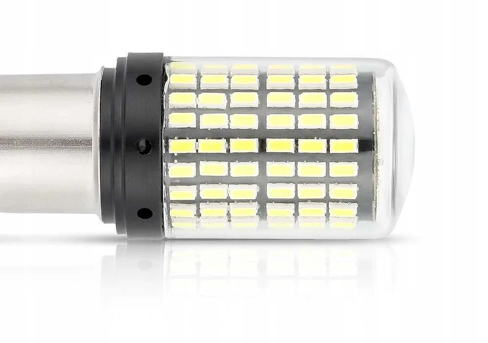 Amio Led lemputės P21W 144LED SMD 4014 BA15S CANBUS 1156 | Atbulinės eigos 2vnt.