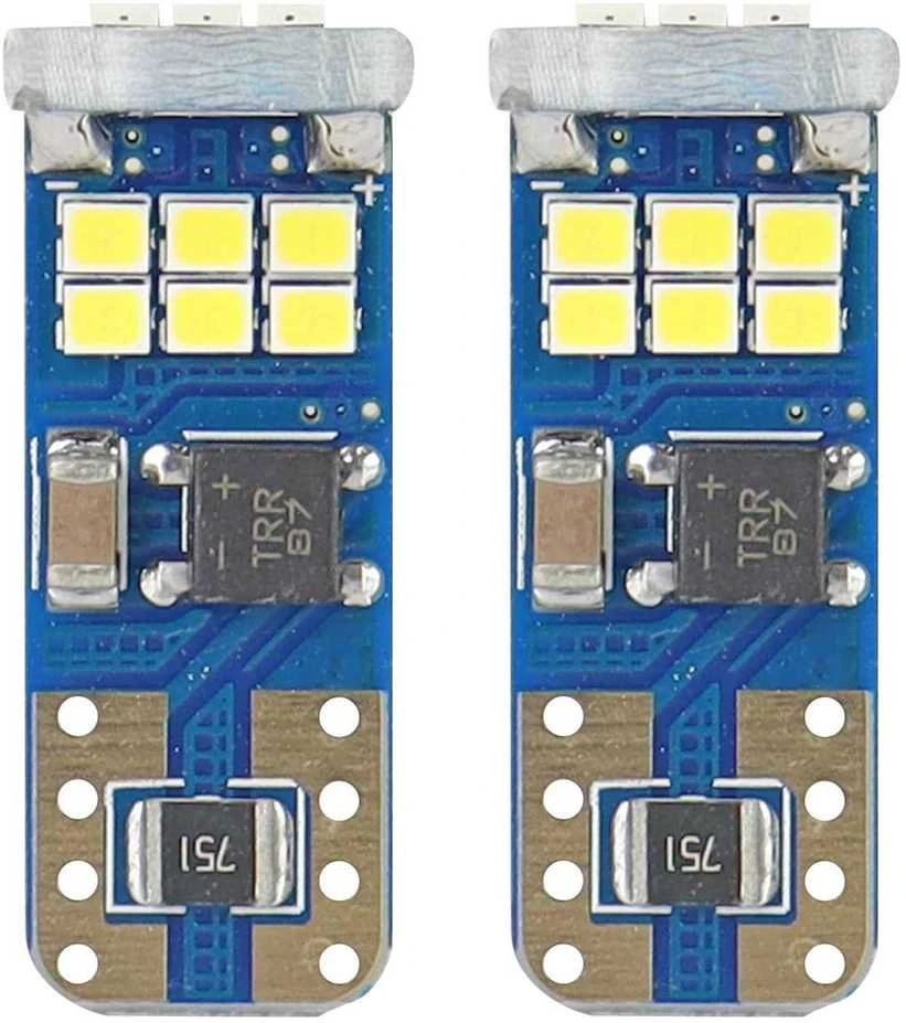 Amio LED lemputė w5w T10 CANBUS 18SMD Balta spalva