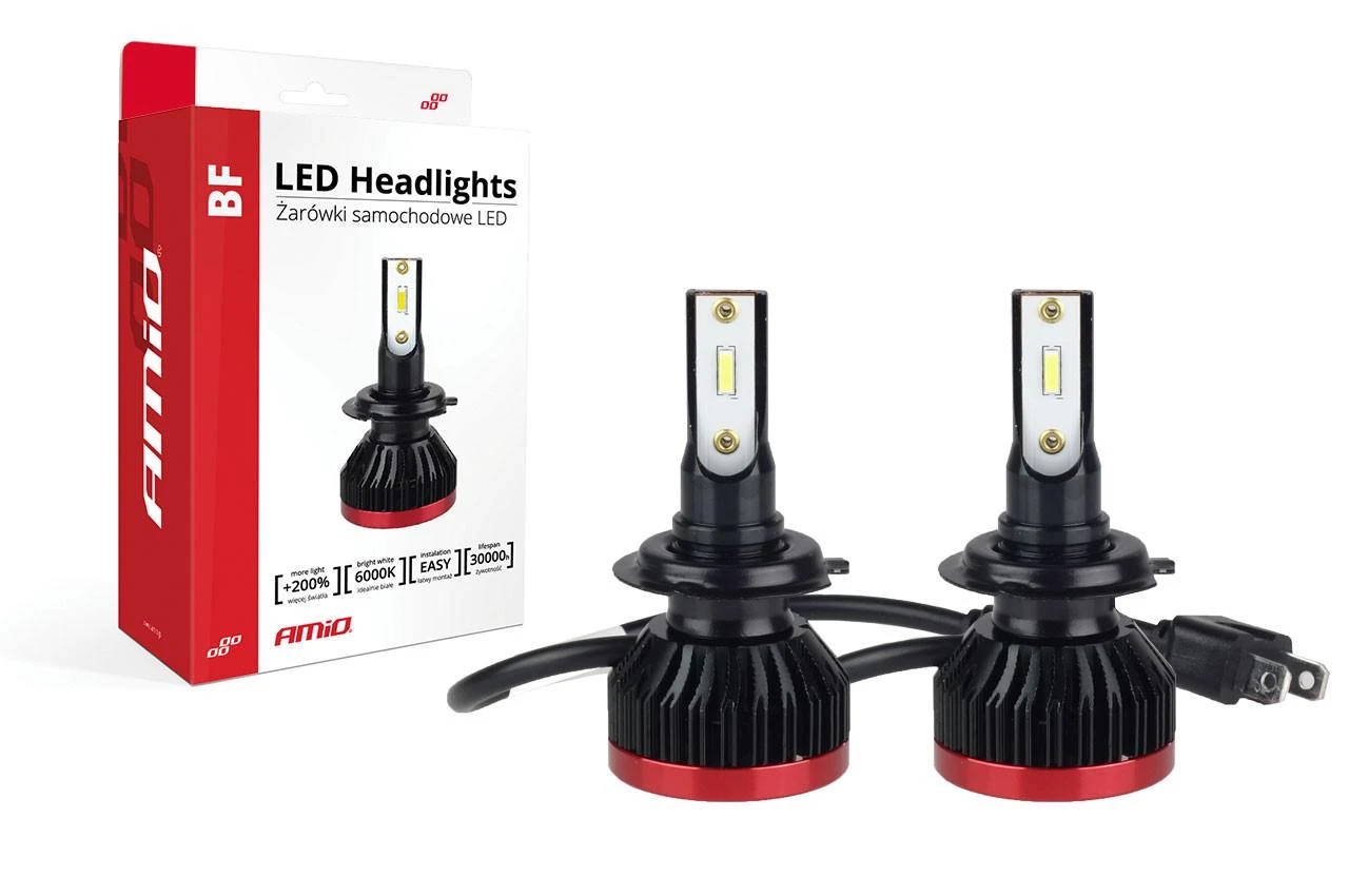 Amio LED BF lemputės H7 komplektas 2vnt. +400%