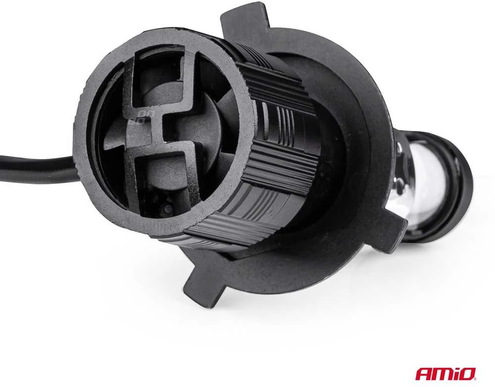 Amio LED lemputes su lęšiu H4 9-36V 60W