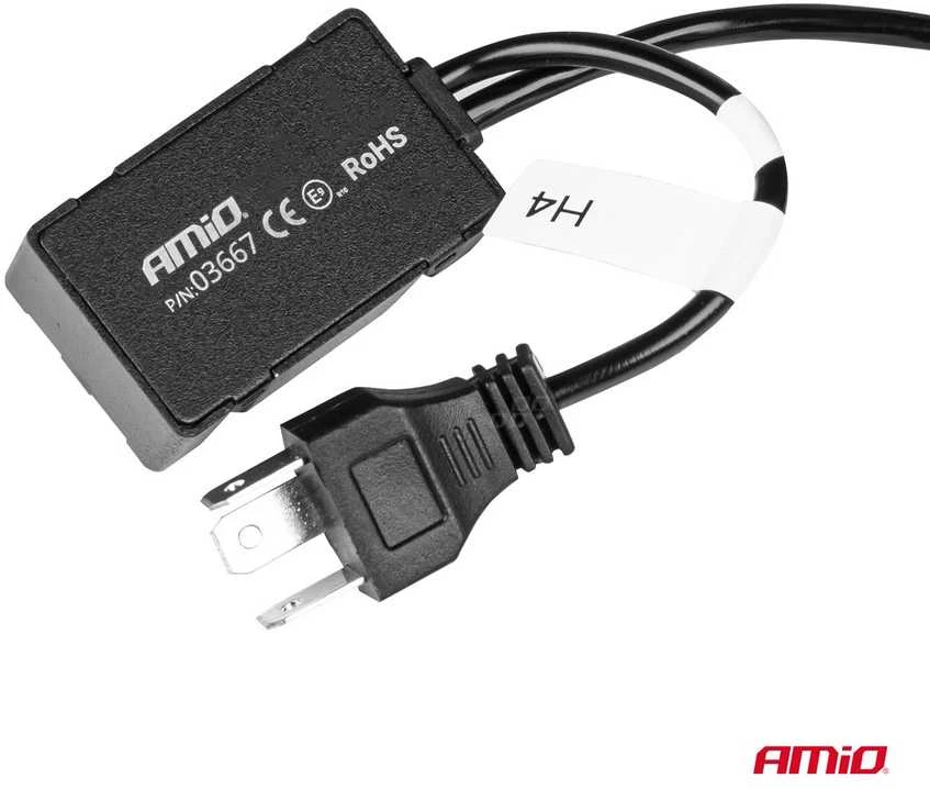Amio LED lemputes su lęšiu H4 9-36V 60W