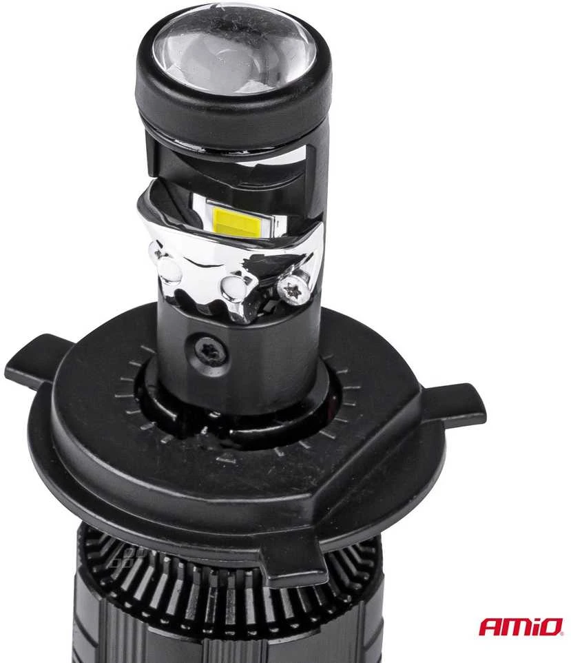 Amio LED lemputes su lęšiu H4 9-36V 60W
