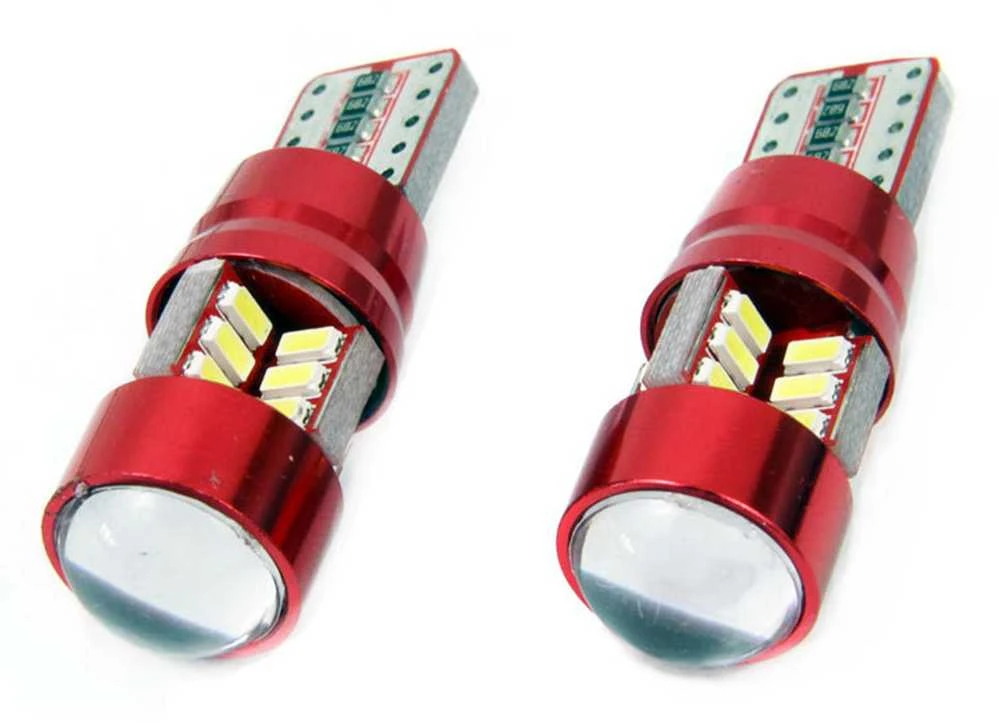 Amio LED lemputės W5W T10 su lęšiu | CANBUS