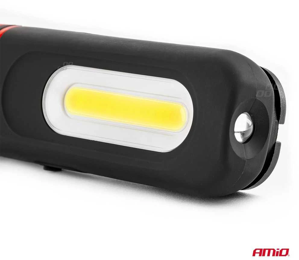 Amio LED serviso lempa žibintas 154mm 350lm su įkraunama baterija