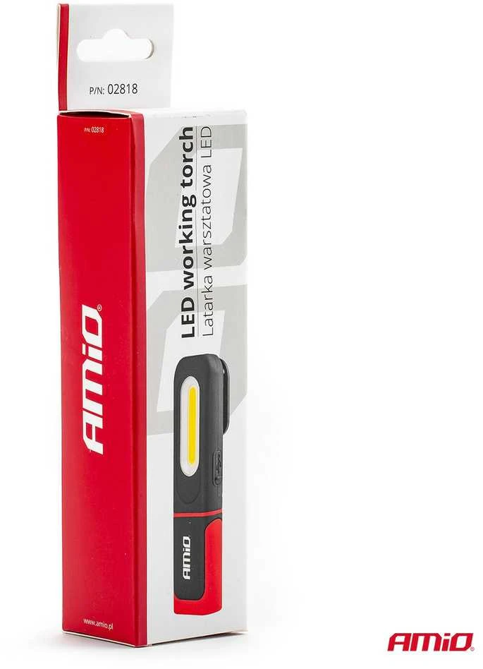 Amio LED serviso lempa žibintas 154mm 350lm su įkraunama baterija