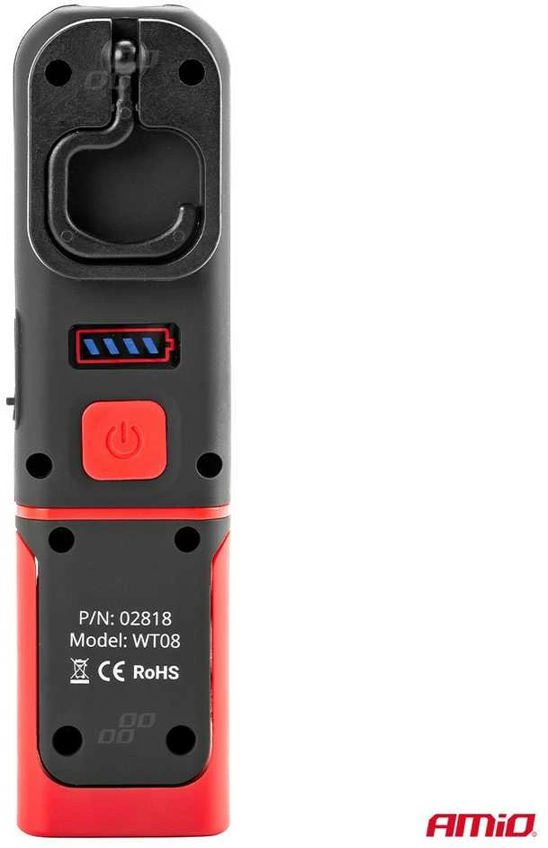 Amio LED serviso lempa žibintas 154mm 350lm su įkraunama baterija
