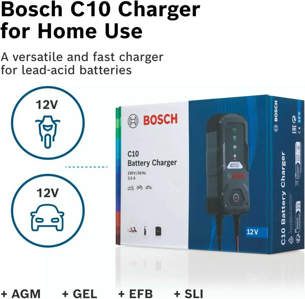 Automatinis akumuliatoriaus įkroviklis Bosch C10 I 0189911010