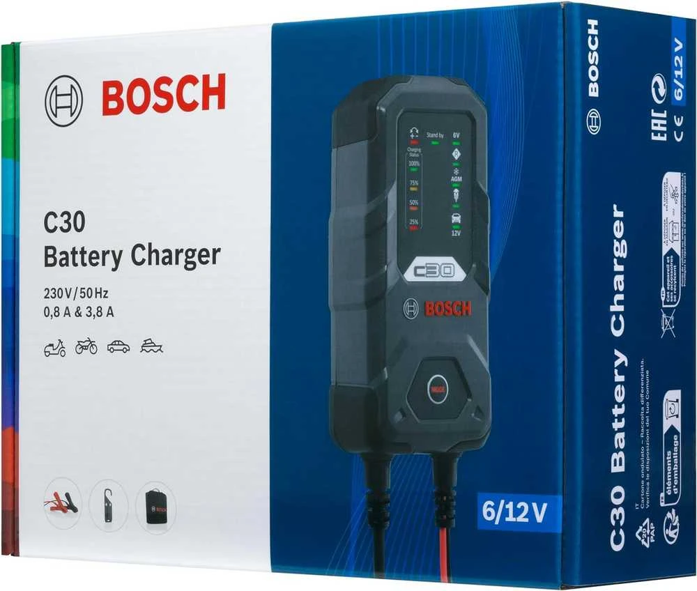 Automatinis akumuliatoriaus įkroviklis Bosch C30 I 0189911030