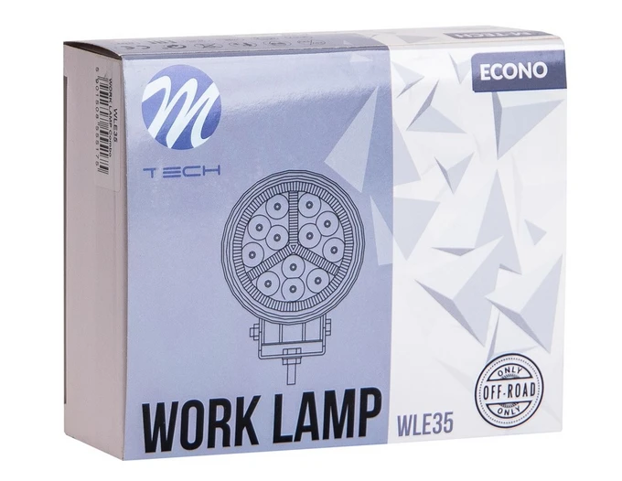 Darbo lempa M-TECH ECONO WLE35 | 47 × 3030SMD LED | 12–24 V | IP67