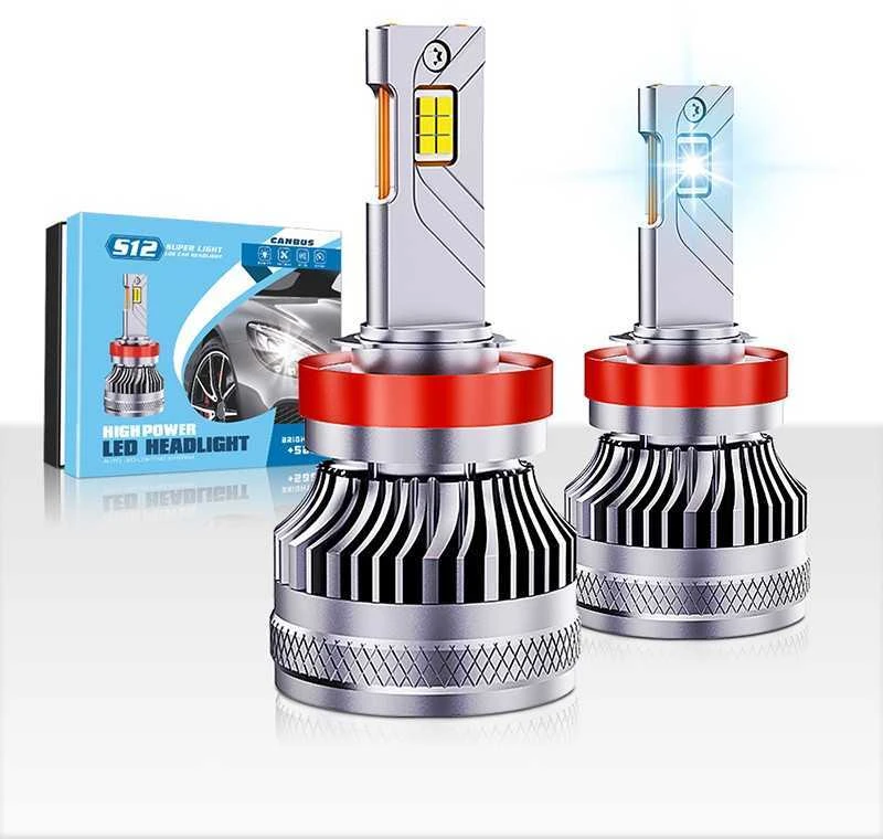Haizg LED H4 lemputės 2vnt. +500% Super light CANBUS
