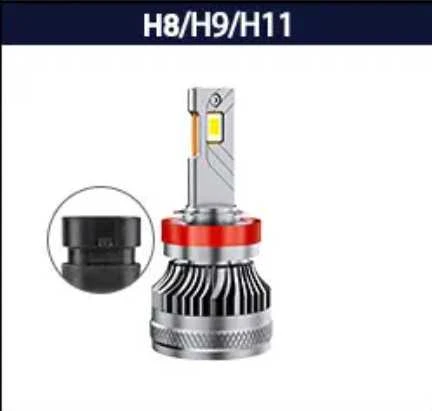 Haizg LED H8/H9/H11 lemputės 2vnt. +500% super light CANBUS