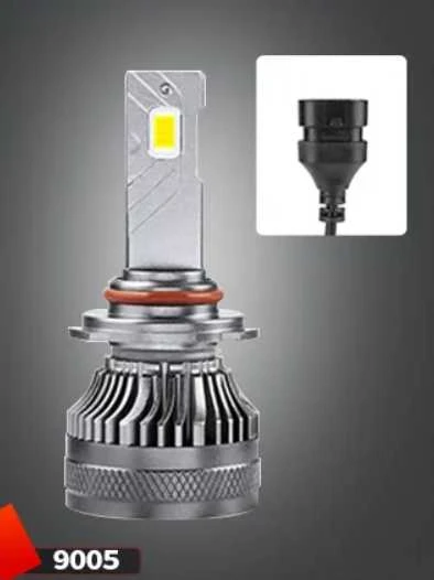 LED HB3 lemputės 2vnt. +500% super light CANBUS 9005