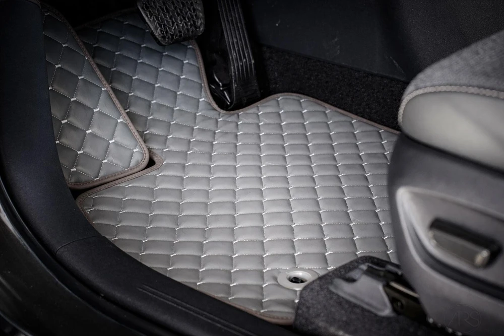 Kilimėliai QuiltyMats BMW 7 ser. 1994-2001 (E38 Prailgintas) (4 vnt.), D.Gray-Gray /33-16