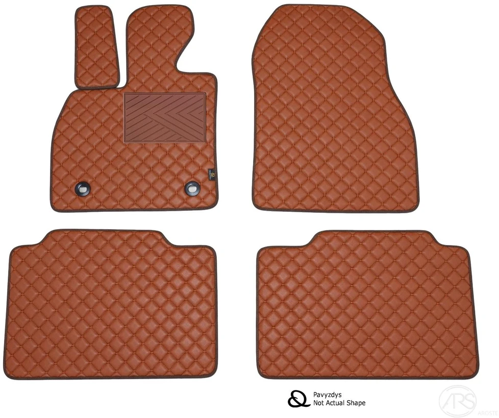 Kilimėliai QuiltyMats CUPRA TERRAMAR 2024+ (4 vnt.), Brown-Brown /55-14