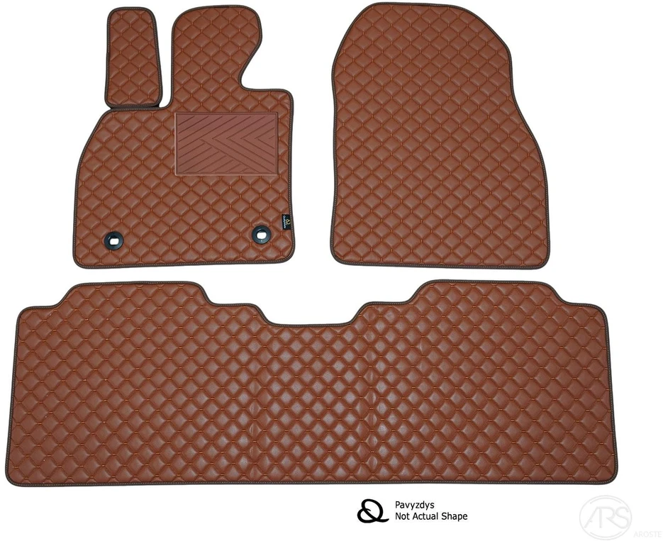 Kilimėliai QuiltyMats KIA SPORTAGE 2005-2010 (3 vnt.), Brown-Brown /55-16