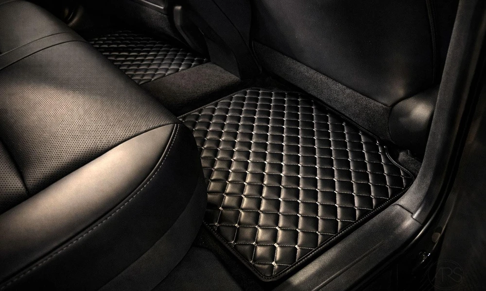Kilimėliai QuiltyMats SKODA ENYAQ 2020+ (4 vnt.), Juodas-Gray /13-14