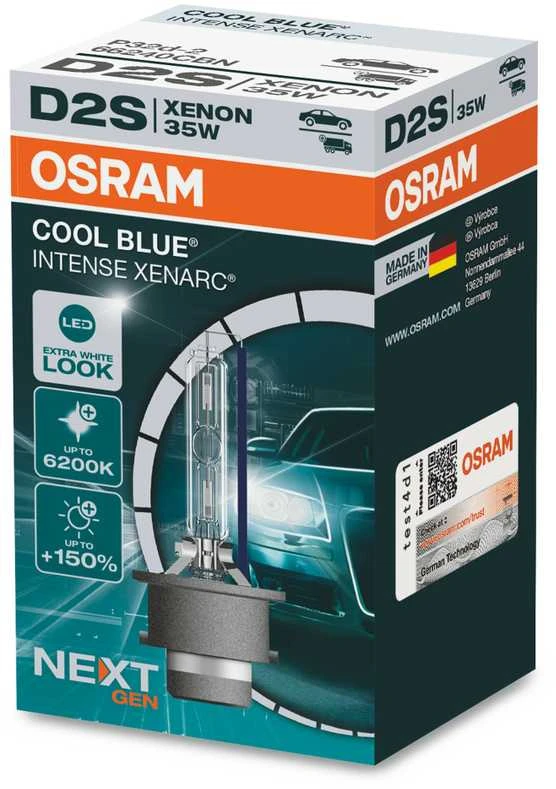 Ksenoninė lemputė Osram D2S Cool mėlynas Intense +150% NEXTGEN