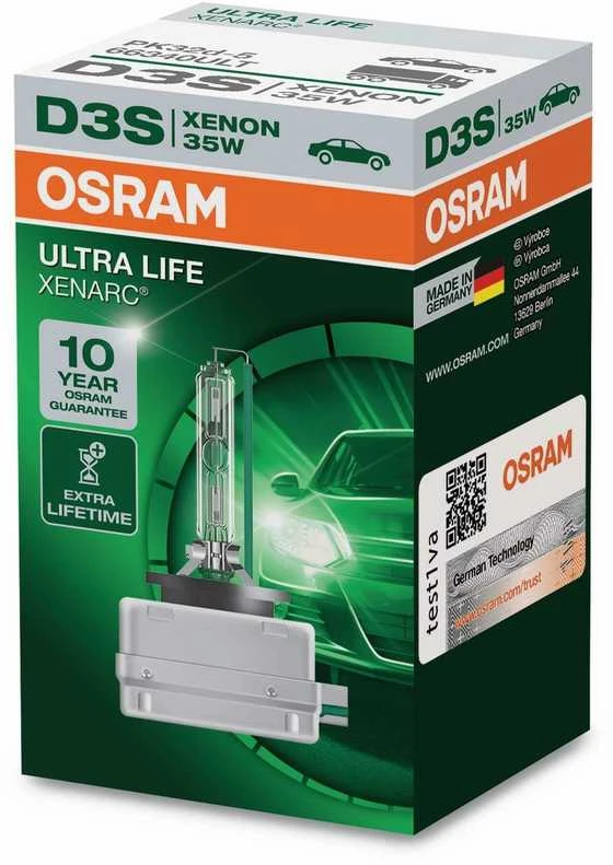 Ksenoninė lemputė Osram D3S ULTRA LIFE 10 metų garantija