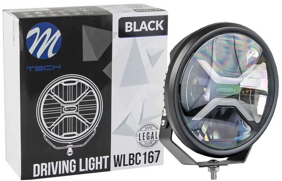 LED Bar žibintas M-TECH Juodas SERIES 2x40W + 2x20W 12-48V 80W 9", Round, Dynamic position light