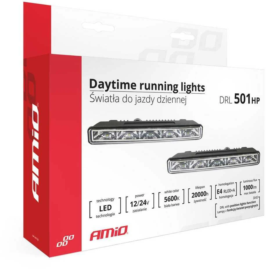 LED dienos šviesos žibintai Amio 501 HP