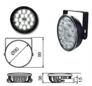 LED Dienos žibintai Noxon A18 | 90mm