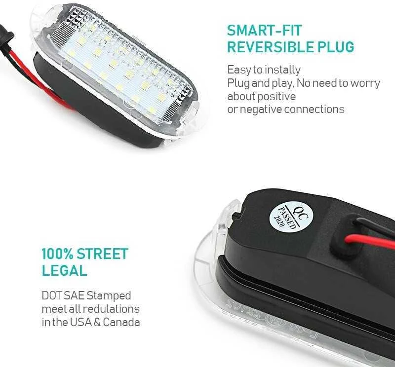 LED durų apšvietimas VW GOLF4 I Skoda Octavia