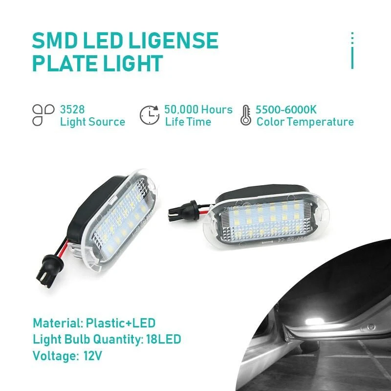 LED durų apšvietimas VW GOLF4 I Skoda Octavia