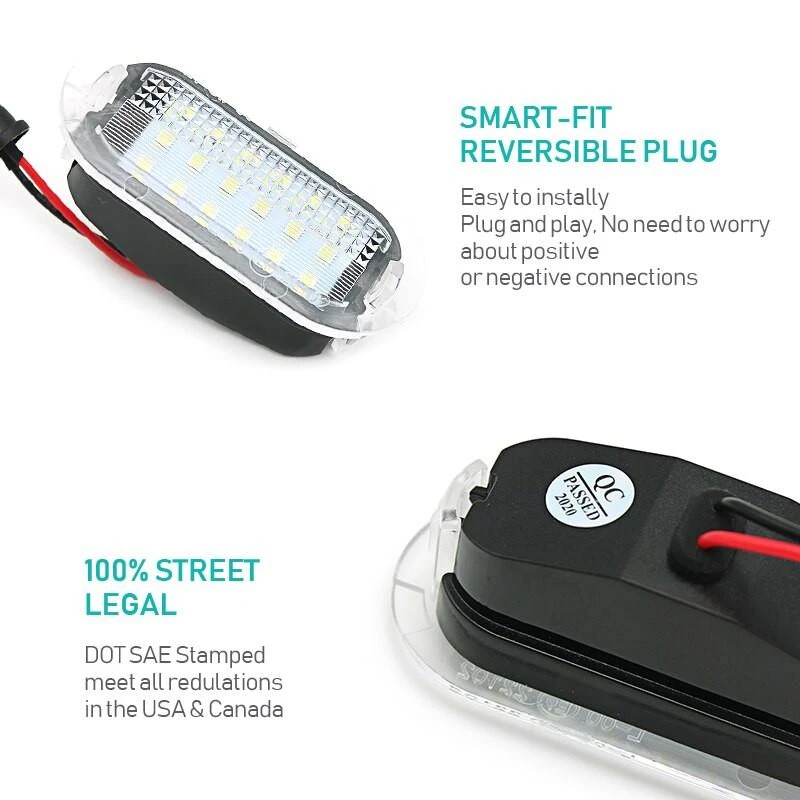 LED durų apšvietimas VW GOLF4 I Skoda Octavia